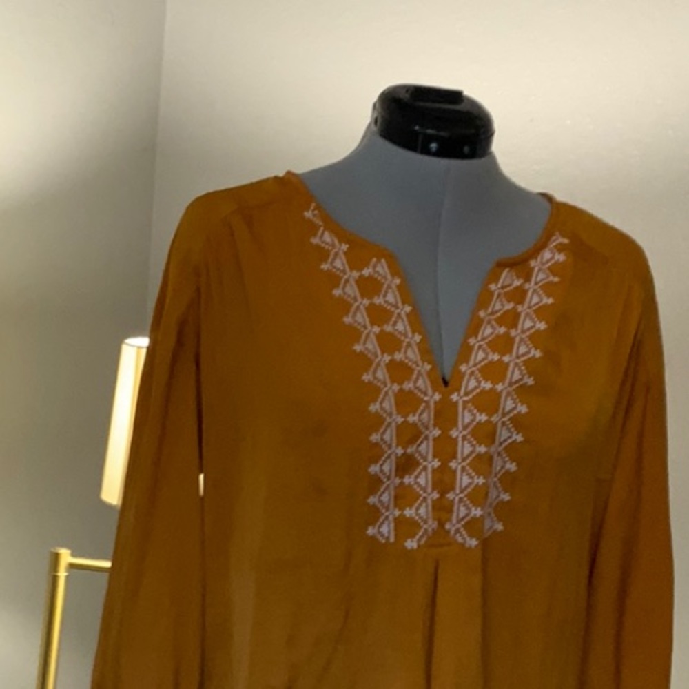 Anthropologie Embroidered Top